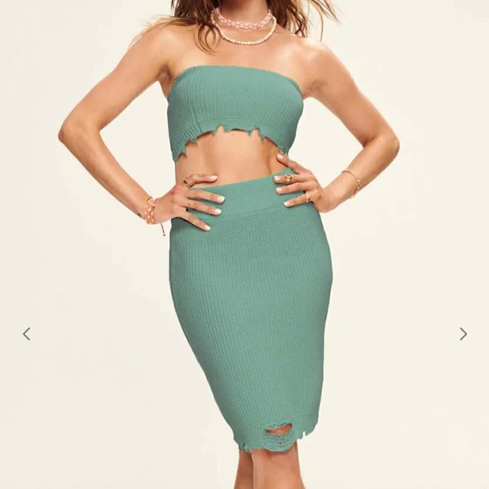 SER.O.YA Feldspar Grace Dress 3 in 1 Style Crop Top & Mini Skirt S NWT